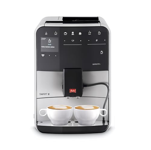 Melitta Caffeo Barista T Smart - Kaffeevollautomat - 2-Tassen Funktion - App Steuerung - Direktwahltaste - stufenlos einstellbare Kaffeestärke - Silber (F831-101) von Melitta