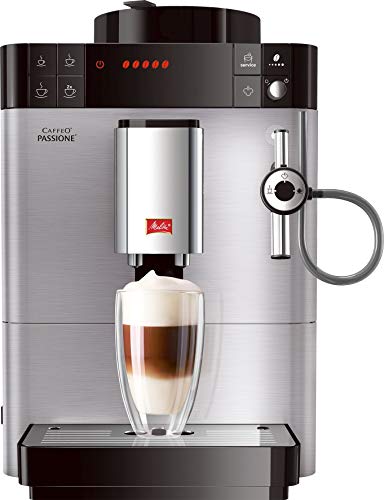 Melitta Caffeo Passione F540-100, Kaffeevollautomat mit Auto-Cappuccinatore-System, Edelstahl von Melitta