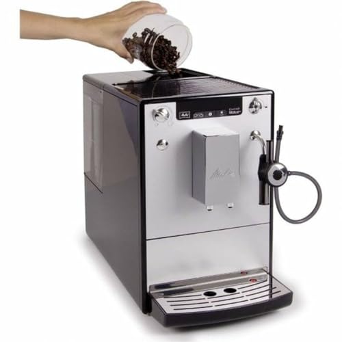 Melitta Solo & Perfect Milk – Kaffeevollautomat mit Milchsystem, Cappuccino Maschine für z. B. Kaffee oder Cappuccino, silber von Melitta