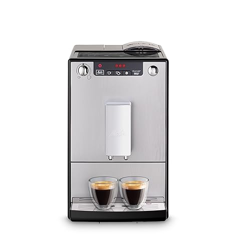 Melitta Solo - Kaffeevollautomat mit höhenverstellbarem Auslauf, kleine Kaffeemaschine mit abnehmbarem Wassertank, für z. B. Espresso oder Café Crème, silber Melitta Solo - Kaffeevollautomat mit höhenverstellbarem Auslauf, kleine Kaffeemaschine mit abnehmbarem Wassertank, für z. B. Espresso oder Café Crème, silber von Melitta