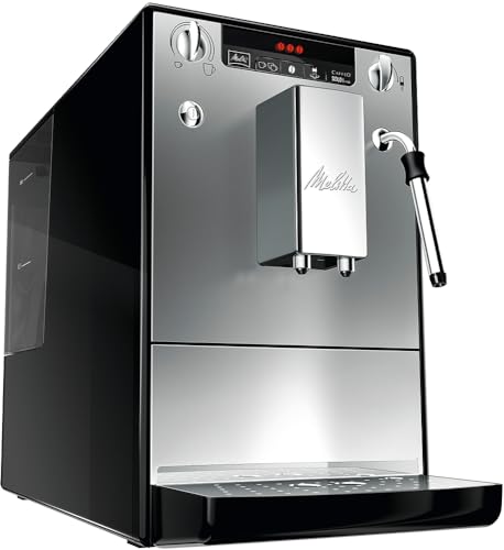 Melitta Caffeo Solo & Milk - Kaffeevollautomat - Milchaufschäumer - 2-Tassen Funktion - 3-stufig einstellbare Kaffeestärke - Silber (E953-202) von Melitta