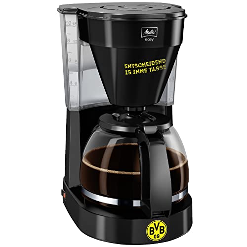 Melitta Easy BVB Edition 1023-02 Filter-Kaffeemaschine aus Kunststoff, schwarz von Melitta