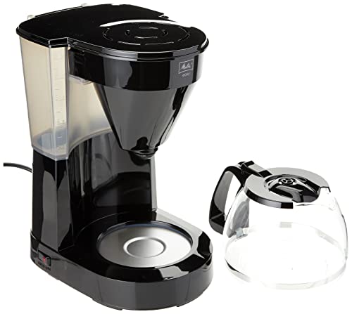 Melitta Easy - Filterkaffeemaschine - mit Glaskanne - Tropfstopp - 10 Tassen - Schwarz (1023-02) von Melitta