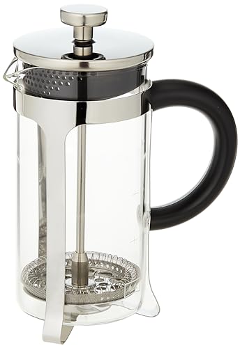 Melitta Kaffeebereiter aus Glas, Graduiert, French Press, für Kaffee oder Tee, Mikrowellenbehälter, Edelstahl, 400 ml (3 Tassen), Premium, Edelstahl von Melitta