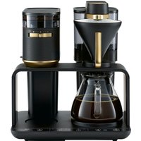 Melitta Kaffeemaschine mit Mahlwerk "EPOS 1024-04", 1 l Kaffeekanne, Papierfilter, 1x4, Schwarz/Gold, 360rotierender Wasserauslauf von Melitta
