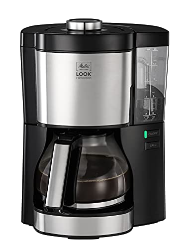 Melitta Look Perfection - Filterkaffeemaschine - mit Glaskanne - Tropfstopp - 10 Tassen - Schwarz (1025-06) von Melitta