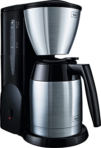 Melitta Single5 Therm - kleine Filterkaffeemaschine - mit Thermokanne - Tropfstopp - 5 Tassen - Schwarz (M728) von Melitta