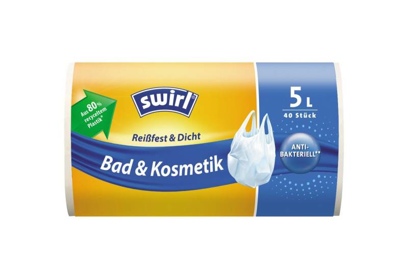 Melitta Papierkorb Swirl Müllbeutel mit Tragegriff 5 Liter Nr. 173167, PA= 40Stk von Melitta
