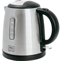 Melitta Prime Aqua Mini Top Wasserkocher schnurlos, BPA-frei, Überhitzungsschutz Silber von Melitta