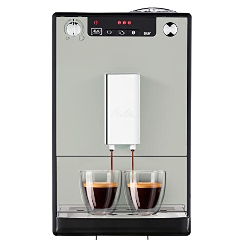 Melitta Solo - Kaffeevollautomat - 2-Tassen Funktion - verstellbarer Kaffeeauslauf - Kegelmahlwerk - 3-stufig einstellbare Kaffeestärke - Limited Edition - Sandy Grey (E950-777) von Melitta