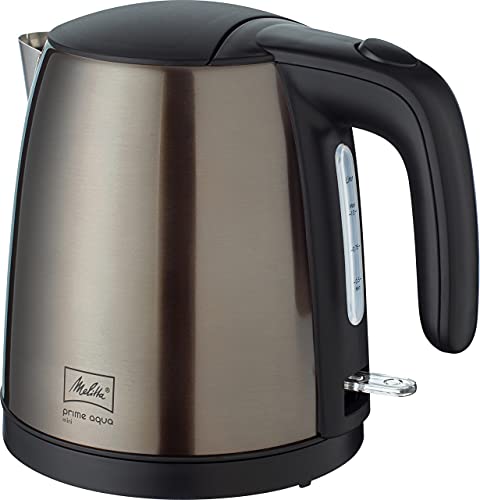 Wasserkocher - MELITTA - Prime Aqua mini, Edelstahl, Farbedition: Metallic Grey, 1.0 L, 2200 W, 1018-06 von Melitta