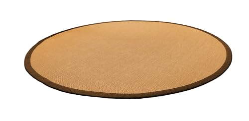 Astra Sisalteppich Manaus - 100% Naturfaser Teppich aus Sisal, robust & rutschfest, fußbodenheizungsgeeignet, ideal für Wohnzimmer, Flur & Büro Cognac/Coffe Rund 160cm Astra Sisalteppich Manaus - 100% Naturfaser Teppich aus Sisal, robust & rutschfest, fußbodenheizungsgeeignet, ideal für Wohnzimmer, Flur & Büro Cognac/Coffe Rund 160cm von Melius Vivere