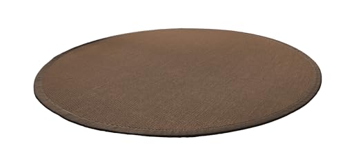 Astra Sisalteppich Manaus - 100% Naturfaser Teppich aus Sisal, robust & rutschfest, fußbodenheizungsgeeignet, ideal für Wohnzimmer, Flur & Büro Dunkelbraun/Coffee Rund 200cm Astra Sisalteppich Manaus - 100% Naturfaser Teppich aus Sisal, robust & rutschfest, fußbodenheizungsgeeignet, ideal für Wohnzimmer, Flur & Büro Dunkelbraun/Coffee Rund 200cm von Melius Vivere