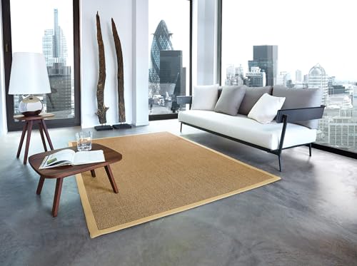 Astra Sisalteppich Manaus - 100% Naturfaser Teppich aus Sisal, robust & rutschfest, fußbodenheizungsgeeignet, ideal für Wohnzimmer, Flur & Büro hanf/Sahara 140x200cm Astra Sisalteppich Manaus - 100% Naturfaser Teppich aus Sisal, robust & rutschfest, fußbodenheizungsgeeignet, ideal für Wohnzimmer, Flur & Büro hanf/Sahara 140x200cm von Melius Vivere