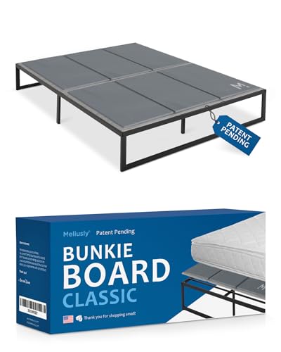 Meliusly Premium 10 mm Bunkie Board California King Size (183 x 213 cm) zum Patent angemeldetes Low-Profile-Bettbrett-Design – atmungsaktiv, geräuschminimierend, feuchtigkeitsbeständig, Bunkieboards von Meliusly