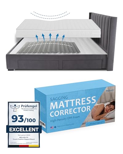 Premium Saggy Mattress Support (Medium) Extra Firm Sagging Mattress Support Pad, Firming Pad to Fix Sagging and Sinking and Improve Firmness, Corrector Insert to Help With Back Pain by Meliusly von Meliusly
