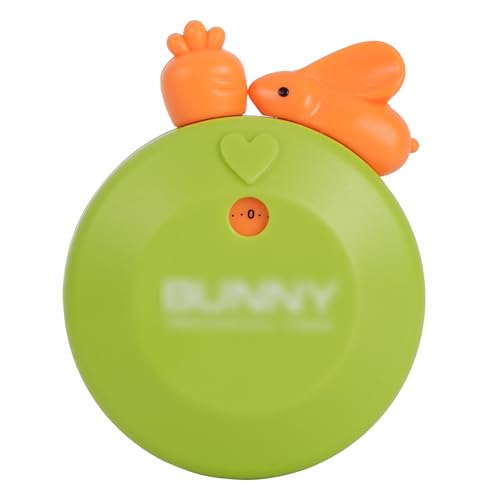 Meliyya Mechanischer Küchenwecker Cartoon Hase Karotte Küchentimer Süße Kurzzeitmesser Eieruhr 60 Minuten Countdown Timer mit Magnet für Kochen Haushalt Lernen Dusche, Grün von Meliyya