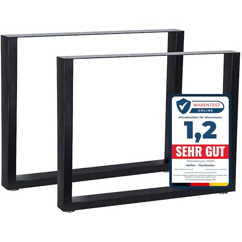 Melko 2er Set Tischkufen 100 x 72 cm Tischuntergestell Industrial Möbelbeine Industriedesign Tischbeine inkl. Bodenschoner Melko 2er Set Tischkufen 100 x 72 cm Tischuntergestell Industrial Möbelbeine Industriedesign Tischbeine inkl. Bodenschoner von Melko