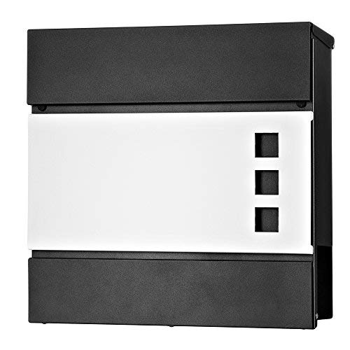 Melko Briefkasten mit Zeitungsfach Weiß Wandmontage Hausbriefkasten mit Schutzklappe und Sicherheitsschloss, wetterfeste Rostschutzlackierung Melko Briefkasten mit Zeitungsfach Weiß Wandmontage Hausbriefkasten mit Schutzklappe und Sicherheitsschloss, wetterfeste Rostschutzlackierung von Melko
