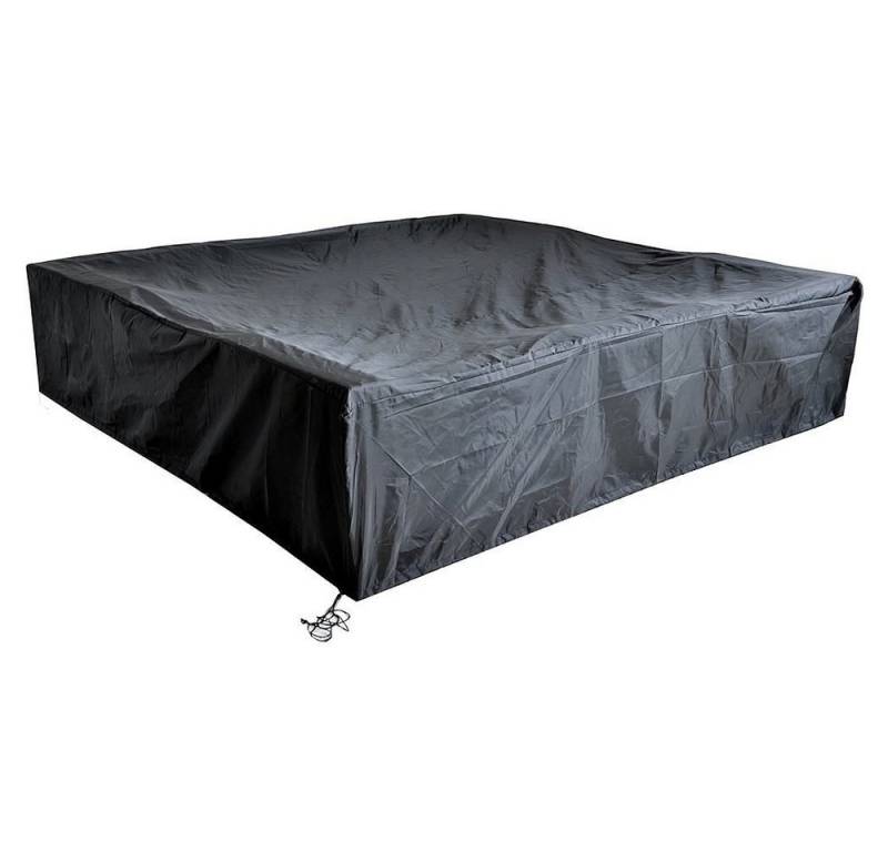 Melko Gartenmöbel-Schutzhülle Schutzplane Abdeckplane 64x64x80CM in Schwarz Schutzhülle Abdeckhaube Lounge Sessel Gartenmöbel Haube Sitzgarnitur Cover (Stück), Polyethylengewebe von Melko