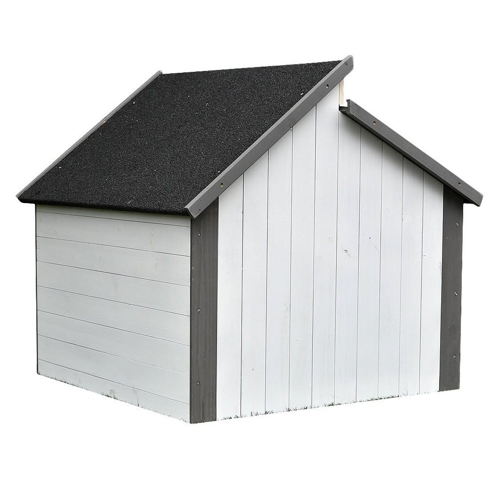 Melko Mähroboter-Garage Mähroboter Garagendach Rasenroboter Carport Holz Rasenmäher Automower, BxTxH: 85x85x82.5 cm, (Stück), Großzügige Türöffnung von Melko