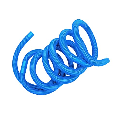 Melko Poolschlauch Ø32mm Schlauch 6,6m Schwimmbadschlauch Blau Saugschlauch Flexschlauch Spiralschlauch Schwimmbad Pool Teich von Melko