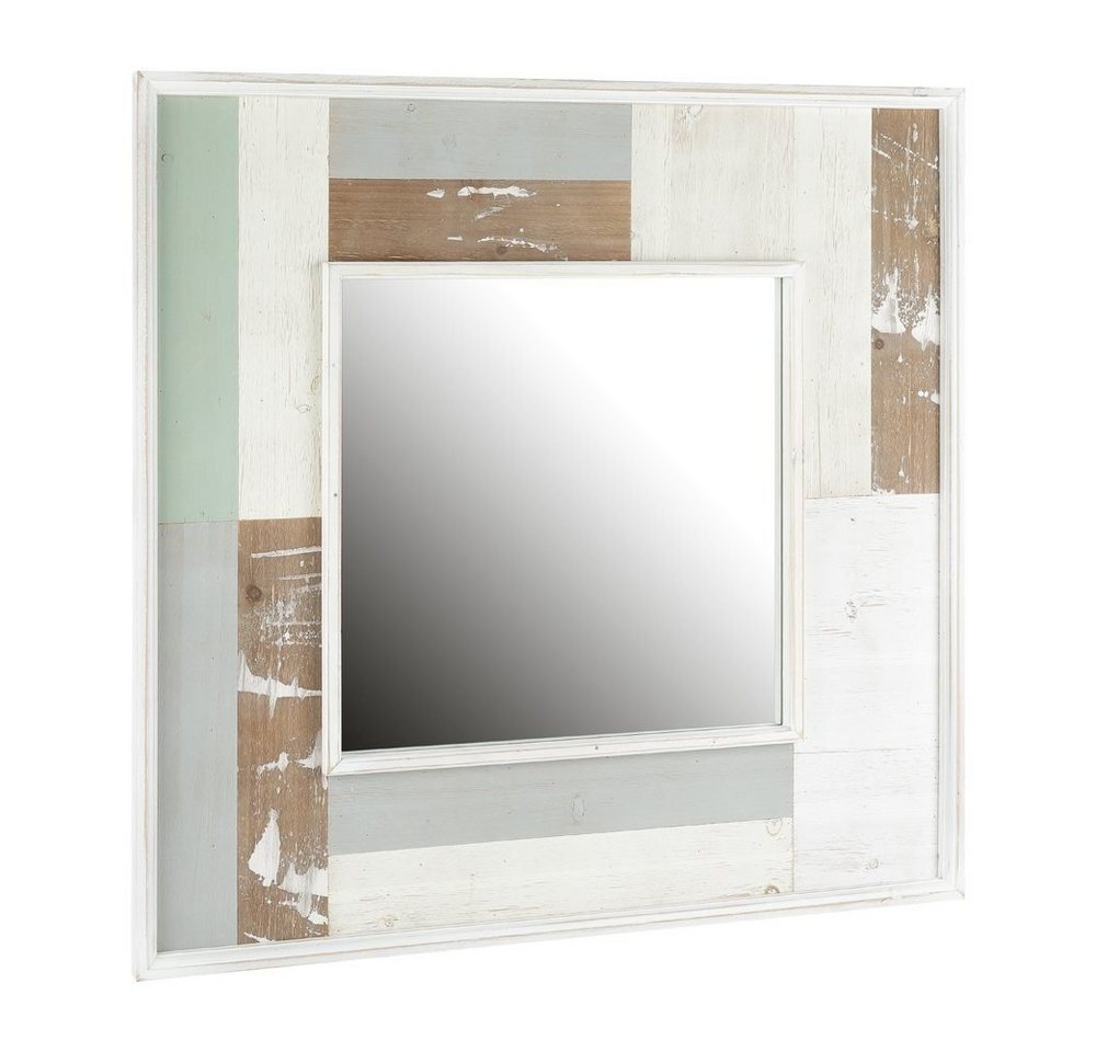 Melko Wandspiegel Dekospiegel Wandspiegel Garderobenspiegel aus Holz in Weiß 80CM Shabby Chic Badspiegel (Stück), Pflegeleichtes & langlebiges Material von Melko