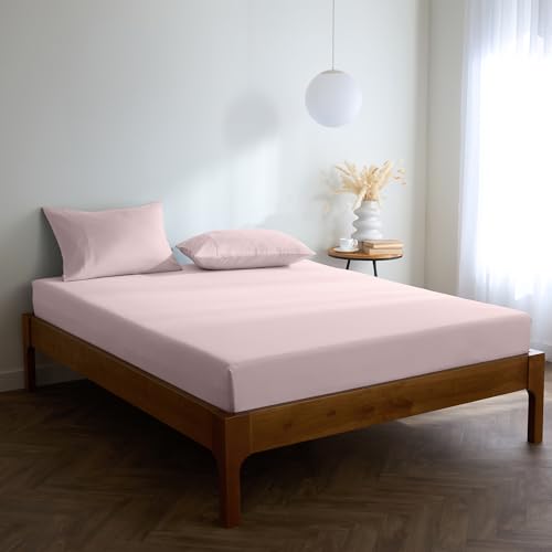 Mellanni Spannbettlaken 180x200cm Boxspringbett - Bis 40cm Matratzenhöhe - Weich, Knitterfrei, Rundum Elastisch - (180x200 cm, Errötendes Rosa) von Mellanni