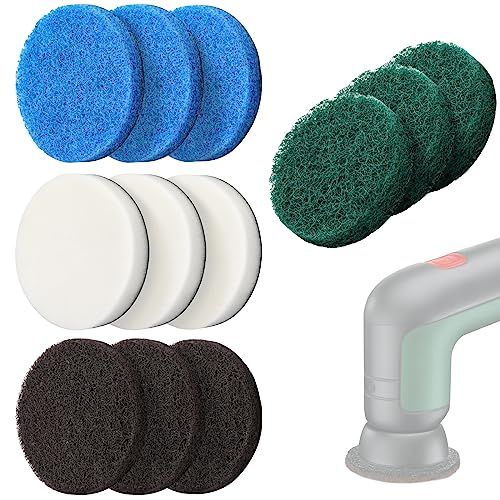 Aufsatz für Bosch Universal Brush, 12 Stück Akku Reinigungsbürste Pad Mellbree 3 Küchenpad, 3 Schaumstoffpad,3 Mikrofaserpad, 3 Hochleistungspad Kompatibel mit Bosch Home/Garden 6033 Reinigungsbürste von Mellbree