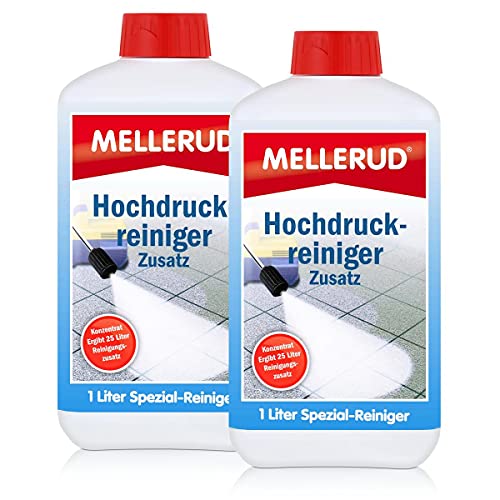 2x MELLERUD Hochdruck Reiniger Zusatz Konzentrat 1,0 L Set Dampfstrahler von Mellerud