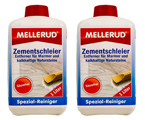 2x MELLERUD Zementschleier Entferner für Marmor u. Natursteine 1 L Set 2x MELLERUD Zementschleier Entferner für Marmor u. Natursteine 1 L Set von Mellerud