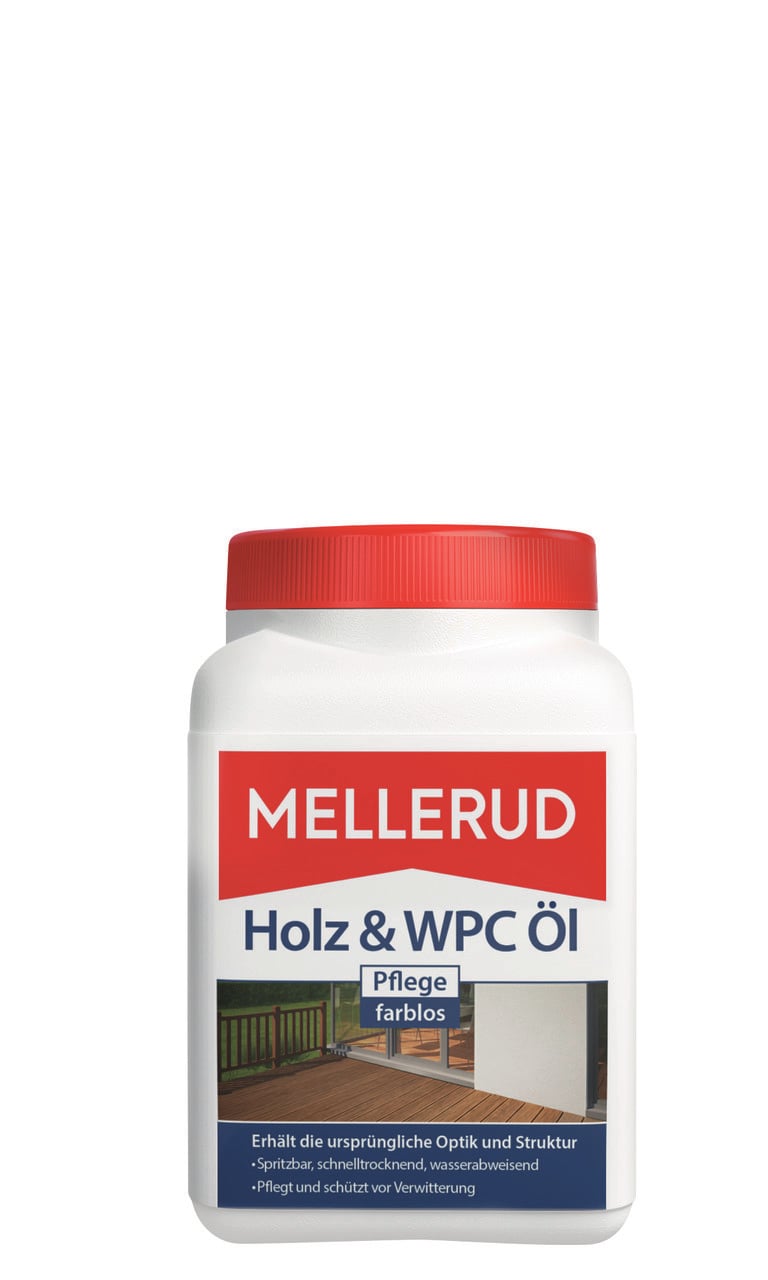 Holz und WPC Pflege-Öl 750ml von Mellerud