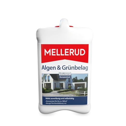 MELLERUD Algen & Grünbelag Entferner | 1 x 2,5 l | Effizientes Reinigungsmittel zum Entfernen von Algen und Grünbelag von Mellerud