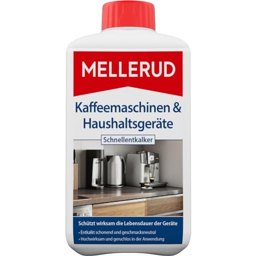 MELLERUD Kaffeemaschinen & Haushaltsgeräte Schnellentkalker | 1 x 1 l | Wirkungsvolles Mittel zur Entkalkung Aller Kaffeemaschinen von Mellerud