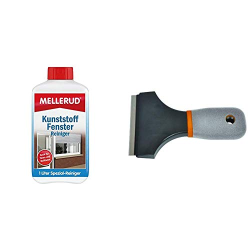 MELLERUD Kunststoff Fenster Reiniger 1,0 L, 2001001544 & Avit AV12021 Universal-Schaber von Mellerud