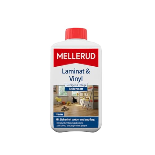 MELLERUDLaminat & Vinyl Reiniger & Pflege Seidenmatt 1,0 l | 1 x 1 l | Zuverlässiges Mittel zur Reinigung von Laminat-Oberflächen MELLERUDLaminat & Vinyl Reiniger & Pflege Seidenmatt 1,0 l | 1 x 1 l | Zuverlässiges Mittel zur Reinigung von Laminat-Oberflächen von Mellerud