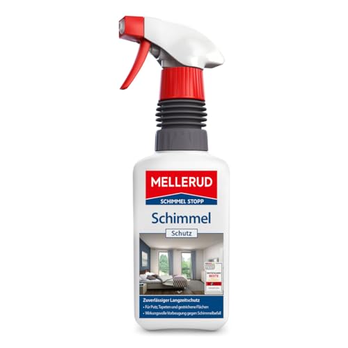 MELLERUD Schimmel Stopp Schimmel Schutz | 1 x 0,5 l | Effektives Spray zur Vorbeugung und Pflege bei schimmelgefährdeten Oberflächen auf Wänden, Decken, Fliesen u. v. m. von Mellerud