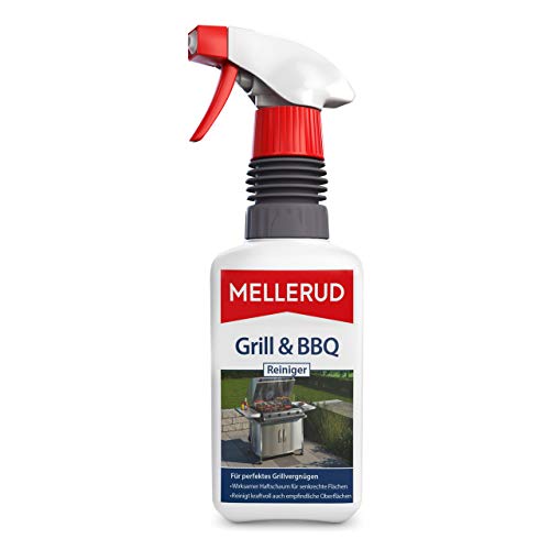 Mellerud Grill & BBQ Reiniger – Ergiebiges Spray zur Reinigung von Eingebranntem, Fett und Verkrustungen – 1 x 0,46 l von Mellerud
