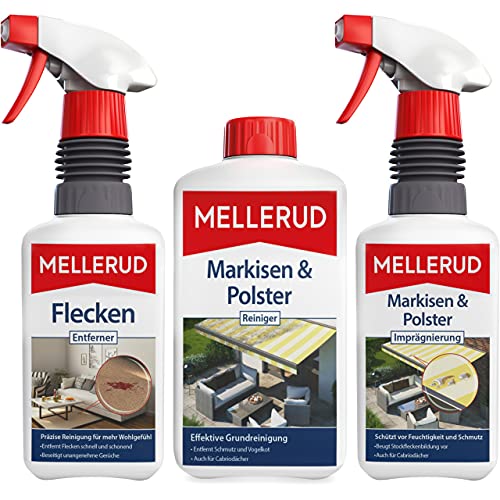 Mellerud Polster & Teppich Set | Schnelle Fleckenentfernung, Geruchsbeseitigung & Langzeitschutz für Textilien | Set mit 3 Produkten von Mellerud