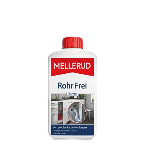 Mellerud Rohr Frei Aktivgel – Leistungsstarker Abflussreiniger gegen Verstopfungen und Gerüche für alle Rohrarten – 1 x 1 l von Mellerud