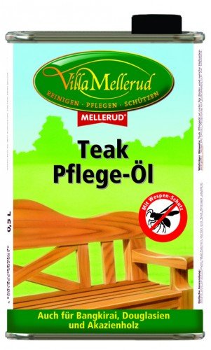 Villa Mellerud Teak Pflege-Öl mit Wespenschutz 0,5 l von Mellerud