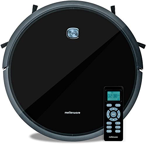 Mellerware City Lite Robot Staubsauger mit Fernbedienung und Programmierfunktion. Saugt, putzt, wischt und fegt. Akkusauger mit Einer Ansaugkraft von 1.400 PA. Eigenlaufzeit von 160 Minuten. von Mellerware