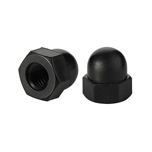 M12-1.75 Hutmuttern Nylon Sechskantmutter Innengewinde Schutzabdeckung schwarz Menge 25 von Mellewell