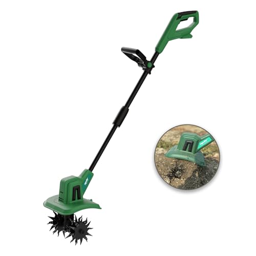 Mellif Akku Gartenfräse für Makita Akku 18V, elektrische Motorhacke mit 22cm Arbeitsbreite,15 cm Arbeitstiefe, Akku Bodenhacke für Bodenbearbeitung (Akku Nicht Enthält) von Mellif