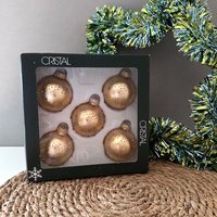 5 Vintage Weihnachts Kugeln, Retro Christbaumschmuck Gold, Weihnachten, Brocante, Germany 5 Vintage Weihnachts Kugeln, Retro Christbaumschmuck Gold, Weihnachten, Brocante, Germany von MellowPlace