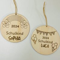 Holzschild Schulkind 2025 Mit Name, Einschulung Deko Personalisiert, Regenbogen Oder Girlande, Geschenk Zur Holzschild Schulkind 2025 Mit Name, Einschulung Deko Personalisiert, Regenbogen Oder Girlande, Geschenk Zur von MellsLaserwerkstatt