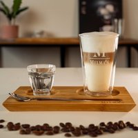Bambus Serviertablett Für Kaffee, Limonaden & Tee | Coffee Tray Cafeteria Kaffeegeschenk Geschenk Kaffeeliebhaber Cafe Bambus Serviertablett Für Kaffee, Limonaden & Tee | Coffee Tray Cafeteria Kaffeegeschenk Geschenk Kaffeeliebhaber Cafe von MelmasKaffee