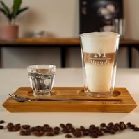 Bambus Serviertablett Für Kaffee, Limonaden & Tee | Coffee Tray Cafeteria Kaffeegeschenk Geschenk Kaffeeliebhaber Cafe Bambus Serviertablett Für Kaffee, Limonaden & Tee | Coffee Tray Cafeteria Kaffeegeschenk Geschenk Kaffeeliebhaber Cafe von MelmasKaffee