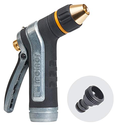 Melnor 65019-AMZ XT Metalldüse mit QuickConnect Produktadapter-Set, verstellbare Spitze, Schwerer Heckauslöser von Melnor