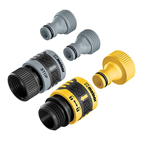 Melnor 65134AMZ 5-teiliges Quick Connect Starter Set Connector Bundle Gelb Schwarz Grau Melnor 65134AMZ 5-teiliges Quick Connect Starter Set Connector Bundle Gelb Schwarz Grau von Melnor